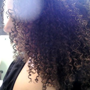 Day 1 Curls - Hair down and lots of movement