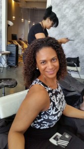 All smiles after my Ouidad experience