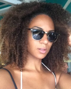 Crazy beach day hair but I still love my curls!